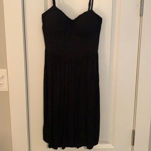 Black corset style dress